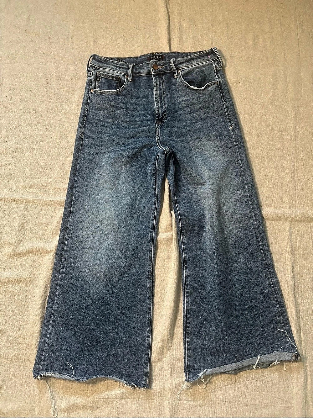 Dear John Fiona High Rise Wide Leg Jean Wide Leg Jeans in Blue Waist 29